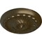 Ekena Millwork Flower Spiral Ceiling Medallion (Fits Canopies up to 2"), Hand-Painted Brass, 12 1/4"OD x 2 1/4"P CM12FLBRS - alternate 5